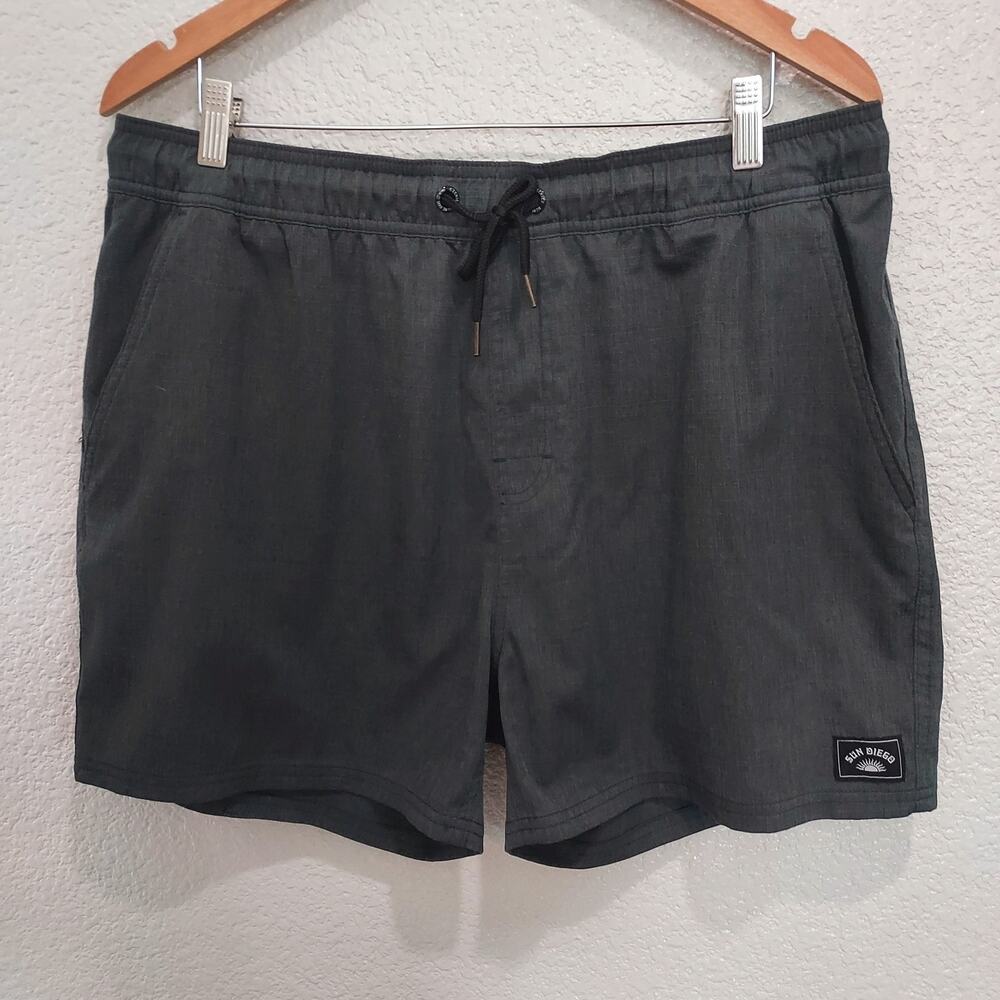 Sun Diego Gray Swim Trunks Size 36 - 4.5" Inseam